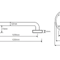 Поручень Bemeta 301101202