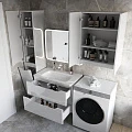 Тумба с раковиной Style Line Марелла 80 антискрейтч белый глянец