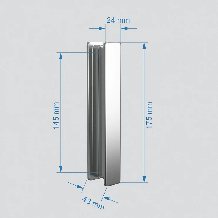 Душевой уголок ABBER Sonnenstrand 90x70см AG07090-S70 профиль хром, стекло прозрачное