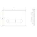 Кнопка смыва Veconi Flush V3 FLV3-B черная матовая