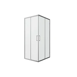 Душевой уголок Bravat Line 90x90см BS090.2202A профиль хром, стекло прозрачное