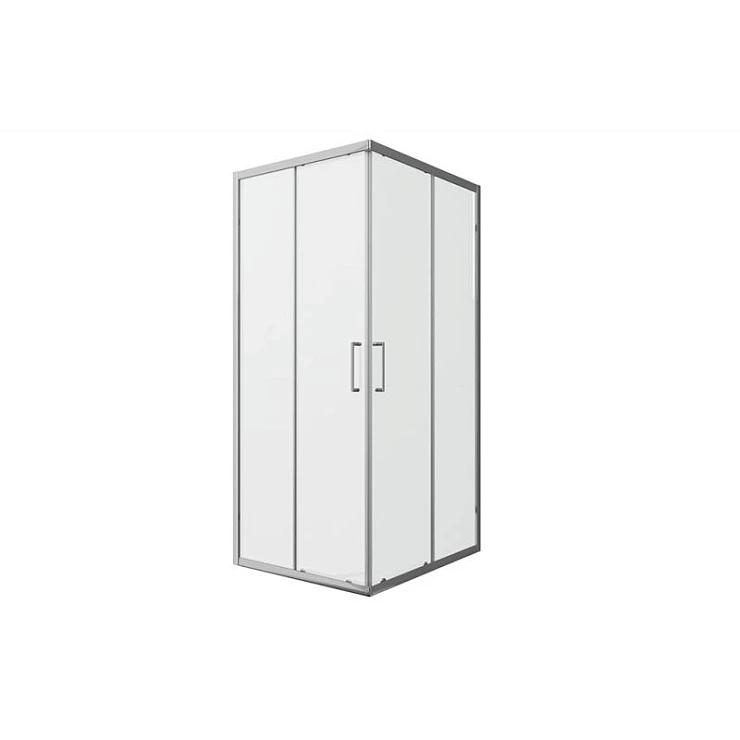 Душевой уголок Bravat Line 90x90см BS090.2202A профиль хром, стекло прозрачное