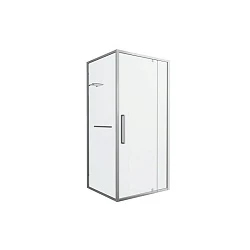 Душевой уголок Bravat Line 90x90см BS090.2116A профиль хром, стекло прозрачное