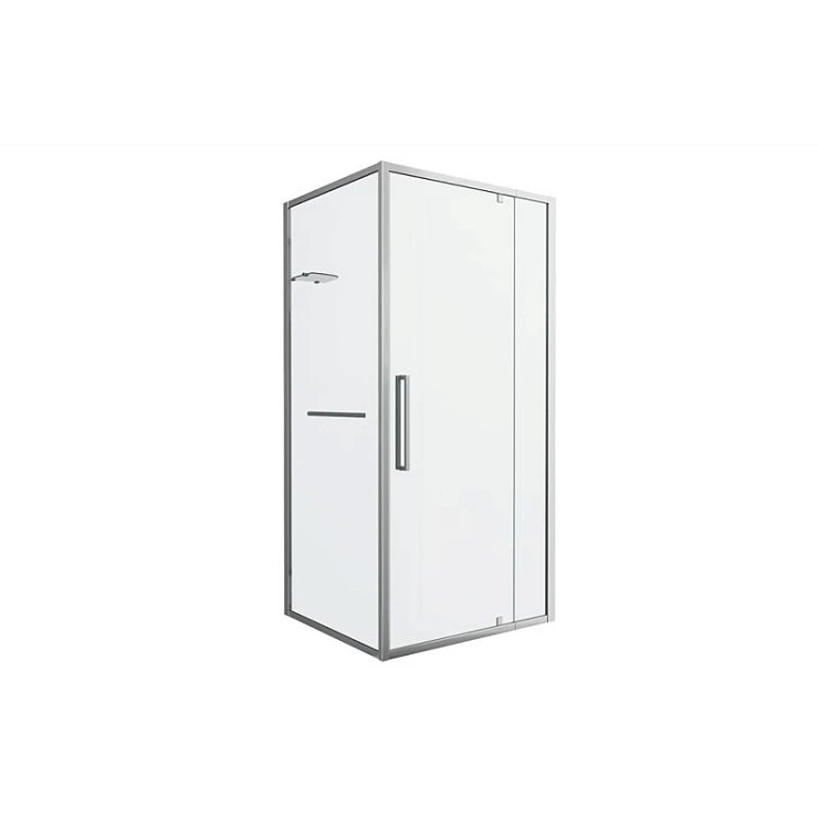 Душевой уголок Bravat Line 90x90см BS090.2116A профиль хром, стекло прозрачное