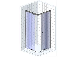 Душевой уголок GuteWetter Slide Square GK-864 95x95 см стекло бесцветное, профиль хром