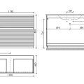 Тумба под раковину Sancos Folk Floor 120 FL120FW напольная, Bianco
