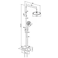 Душевая стойка Damixa Jupiter 977730300 черная матовая