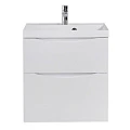 Тумба с раковиной BelBagno Marino 70 белая глянцевая