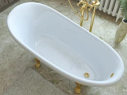 Ванна из искусственного камня Эстет Марсель 170x80 ФР-00001849 белая глянцевая