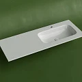Раковина встраиваемая Ceramica Nova Grace 120 см CN7021 белая глянцевая