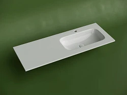 Раковина встраиваемая Ceramica Nova Grace 120 см CN7021 белая глянцевая