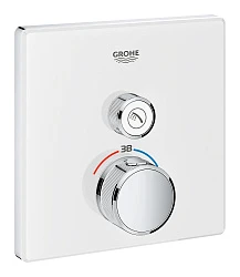 Термостатический смеситель Grohe Grohtherm SmartControl 29153LS0 для душа, хром / белый