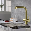 Смеситель для кухни Timo Saona 2346/17FL золото матовое