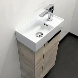Тумба с раковиной Comforty Асти 40 00-00000831CF дуб дымчатый