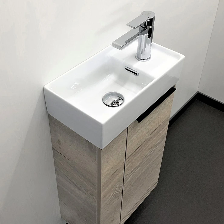 Тумба с раковиной Comforty Асти 40 00-00000831CF дуб дымчатый