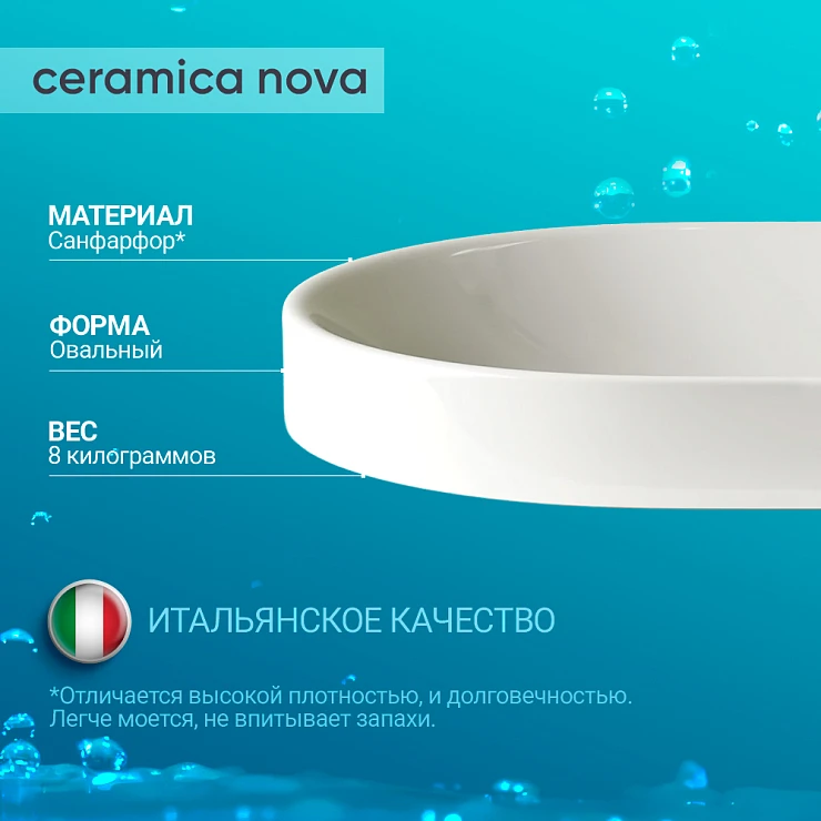Раковина встраиваемая Ceramica Nova Element 60см CN5020 белая