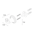Крючок Fixsen Luksor FX-71605В хром