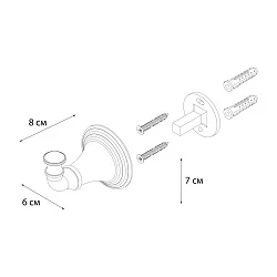 Крючок Fixsen Luksor FX-71605В хром