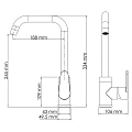 Смеситель для кухни Wasserkraft Alz 28807 хром