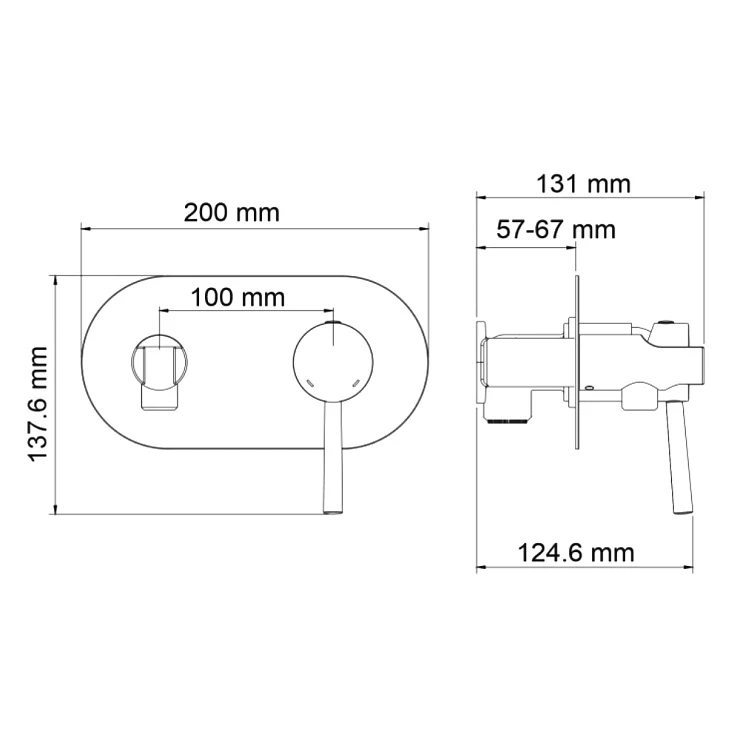 Гигиенический душ Wasserkraft Main 4138 со смесителем, хром