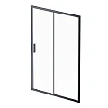 Дверь душевая в нишу AM.PM Gem 140см W90G-140-1-195BT профиль черный, стекло прозрачное