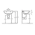 Полупьедестал Jacob Delafon Odeon/Patio 19085-00 Белый