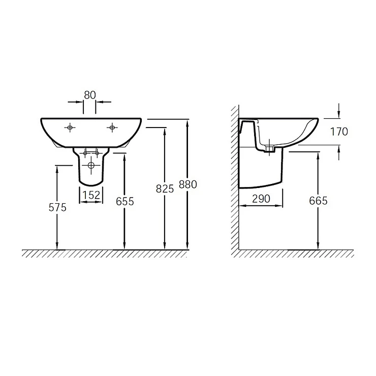 Полупьедестал Jacob Delafon Odeon/Patio 19085-00 Белый