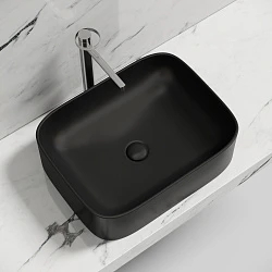 Раковина накладная Ceramica nova Element 505*380*150мм CN6052MB черная матовая