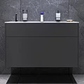 Тумба с раковиной AM.PM Inspire 2.0 100 графит матовый
