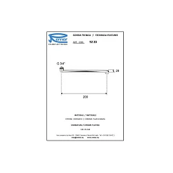 Излив для смесителя Remer RR 92 20см