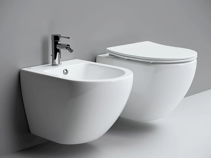 Биде подвесное Ceramica Nova Metropol CN4003 белый глянец