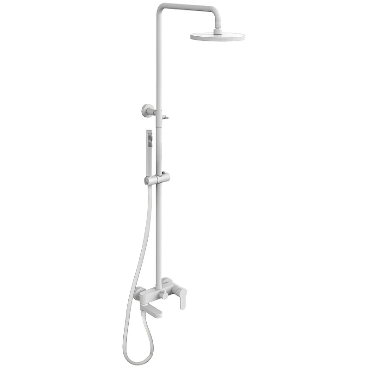 Душевая стойка Paffoni Blu ZCOL632BO белая матовая