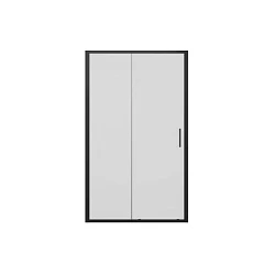 Душевая дверь в нишу Bravat Blackline 120x200см BD120.4101B профиль черный, стекло прозрачное