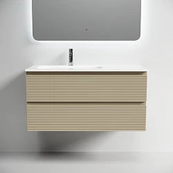 Тумба под раковину Sancos Folk 100 FL100LCP левая, капучино