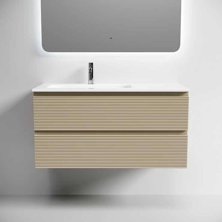Тумба под раковину Sancos Folk 100 FL100LCP левая, капучино