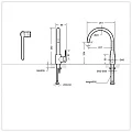 Смеситель для кухни Bravat SOURCE F7173218CP-ENG хром