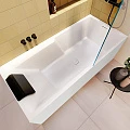 Акриловая ванна Riho Still Shower 180x80 Plug & Play B103009005 правая, белая глянцевая