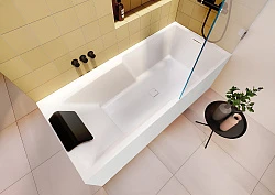 Акриловая ванна Riho Still Shower 180x80 Plug & Play B103010005 левая, белая глянцевая