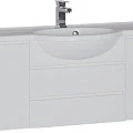 Тумба с раковиной Aquanet Лайн 120 212984 белая