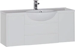 Тумба с раковиной Aquanet Лайн 120 212984 белая