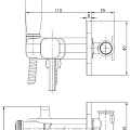 Гигиенический душ Lemark Solo LM7165G со смесителем, золото