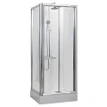 Душевой уголок Bravat Drop 90x90см BS090.2120A профиль хром, стекло прозрачное