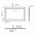 Душевой поддон Wasserkraft Salm 120x80см 27T06 белый