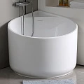 Акриловая ванна ABBER 95x95 AB9305 белая глянцевая