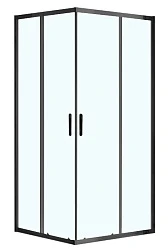 Душевой уголок Azario Milton 90х90см AZ-ND1142 900 Black профиль черный, стекло прозрачное