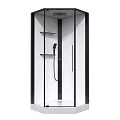 Душевая кабина Black & White Galaxy 100х100см G8036 8036000 профиль черный, стекло прозрачное