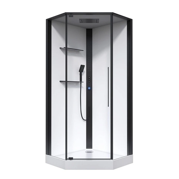 Душевая кабина Black & White Galaxy 100х100см G8036 8036000 профиль черный, стекло прозрачное