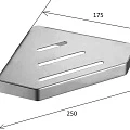 Полка Boheme New Venturo 10318-MG угловая, матовое золото