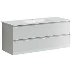 Тумба с раковиной Sancos Cento 120 белая глянцевая