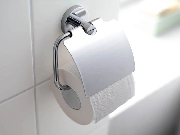Держатель туалетной бумаги Grohe New Essentials 40367001 с крышкой, хром